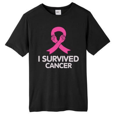 I Survived Cancer Breast Cancer Awareness Tall Fusion ChromaSoft Performance T-Shirt