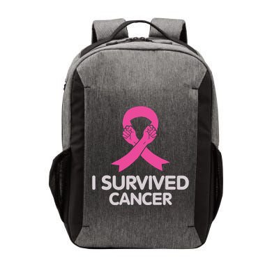 I Survived Cancer Breast Cancer Awareness Vector Backpack