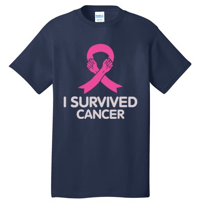 I Survived Cancer Breast Cancer Awareness Tall T-Shirt