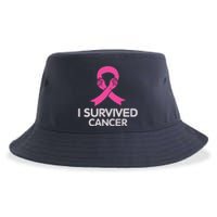 I Survived Cancer Breast Cancer Awareness Sustainable Bucket Hat