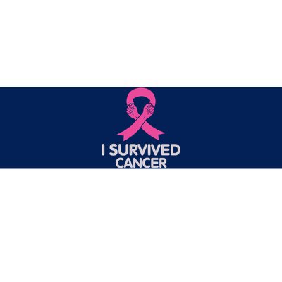 I Survived Cancer Breast Cancer Awareness Bumper Sticker