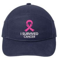 I Survived Cancer Breast Cancer Awareness 7-Panel Snapback Hat