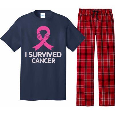 I Survived Cancer Breast Cancer Awareness Pajama Set