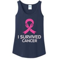 I Survived Cancer Breast Cancer Awareness Ladies Essential Tank