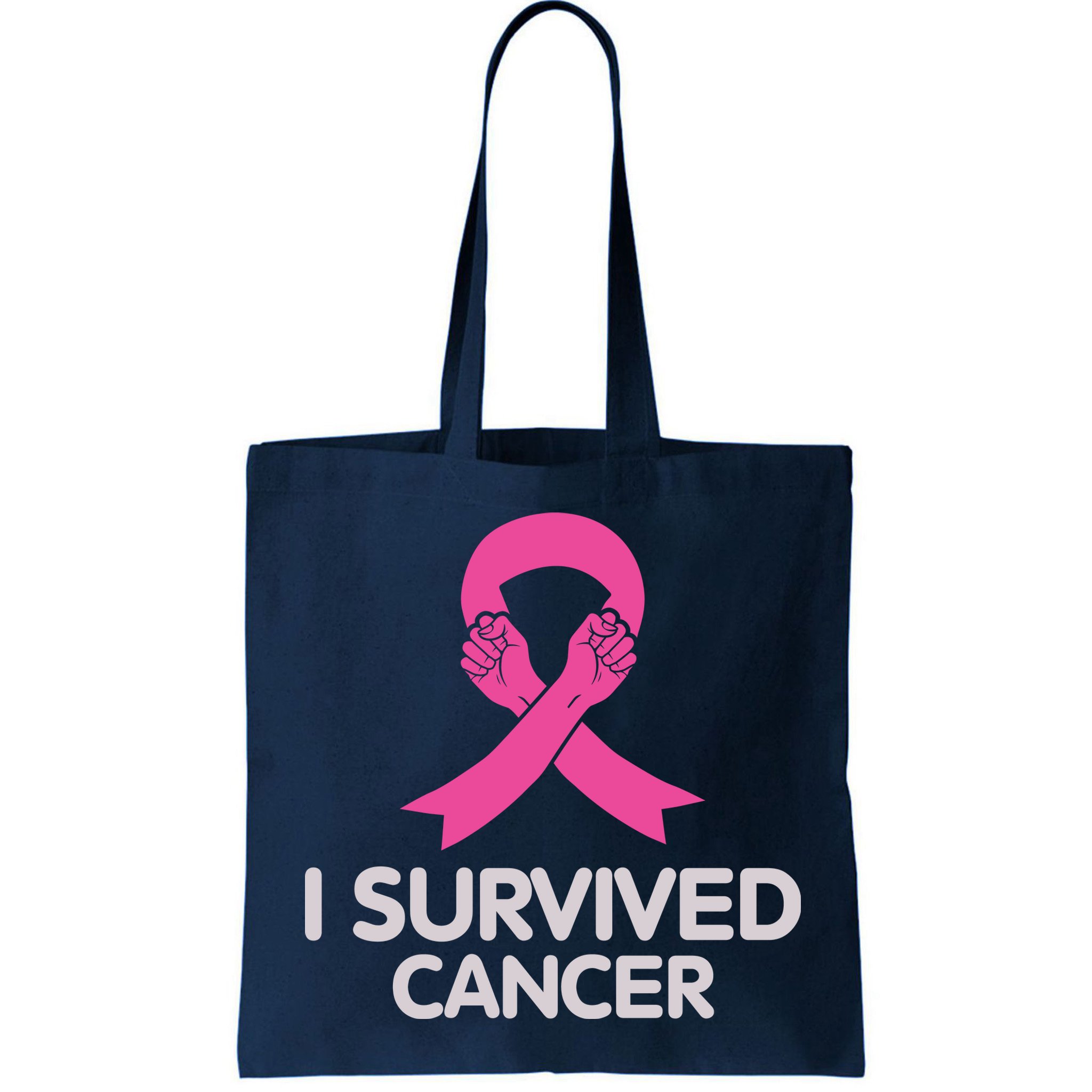 I Survived Cancer Breast Cancer Awareness Bag