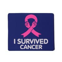 I Survived Cancer Breast Cancer Awareness Mousepad