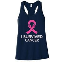 I Survived Cancer Breast Cancer Awareness Women's Racerback Tank