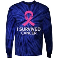 I Survived Cancer Breast Cancer Awareness Tie-Dye Long Sleeve Shirt