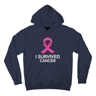 I Survived Cancer Breast Cancer Awareness Tall Hoodie