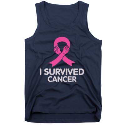 I Survived Cancer Breast Cancer Awareness Tank Top