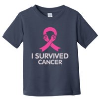 I Survived Cancer Breast Cancer Awareness Toddler T-Shirt