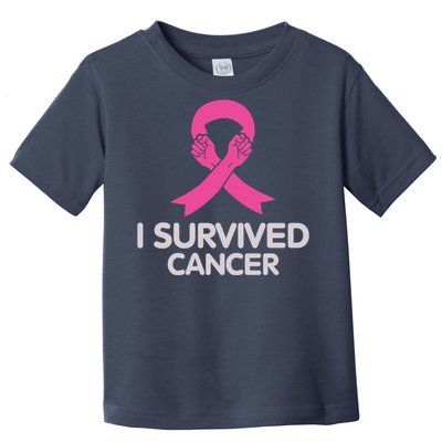 I Survived Cancer Breast Cancer Awareness Toddler T-Shirt