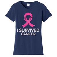 I Survived Cancer Breast Cancer Awareness Women's T-Shirt