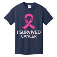 I Survived Cancer Breast Cancer Awareness Kids T-Shirt