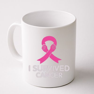 I Survived Cancer Breast Cancer Awareness Coffee Mug