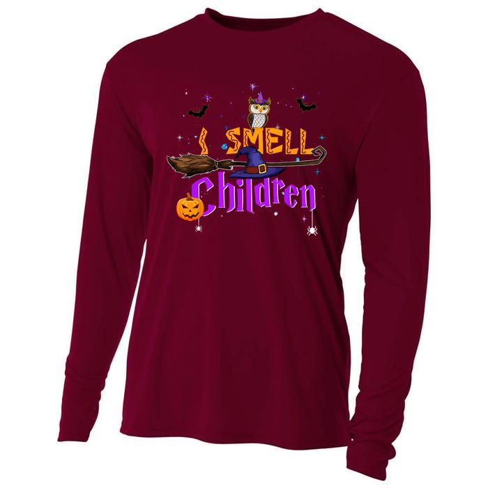 I Smell Children Witch Halloween Costume Cooling Performance Long Sleeve Crew