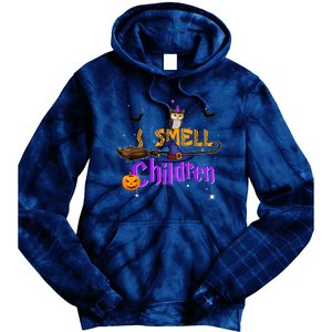 I Smell Children Witch Halloween Costume Tie Dye Hoodie