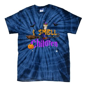 I Smell Children Witch Halloween Costume Tie-Dye T-Shirt