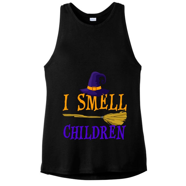 I Smell Children Witch Halloween Costume Ladies PosiCharge Tri-Blend Wicking Tank