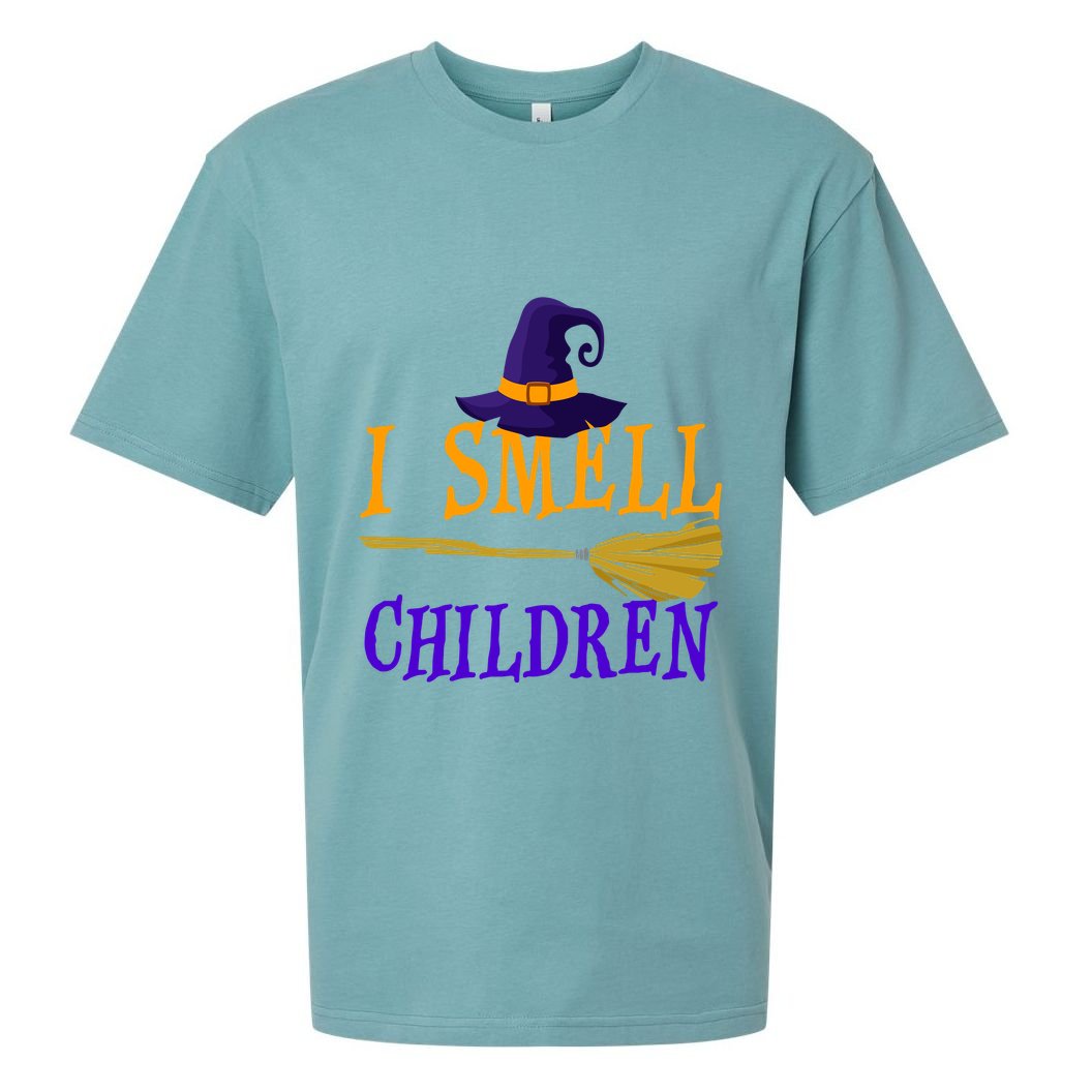 I Smell Children Witch Halloween Costume Sueded Cloud Jersey T-Shirt
