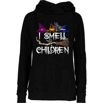 I Smell Children Witch Halloween Costume Womens Funnel Neck Pullover Hood