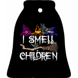 I Smell Children Witch Halloween Costume Ceramic Bell Ornament