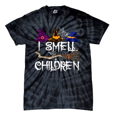 I Smell Children Witch Halloween Costume Tie-Dye T-Shirt