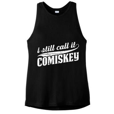 I Still Call It Comiskey Baseball Lovers Ladies PosiCharge Tri-Blend Wicking Tank