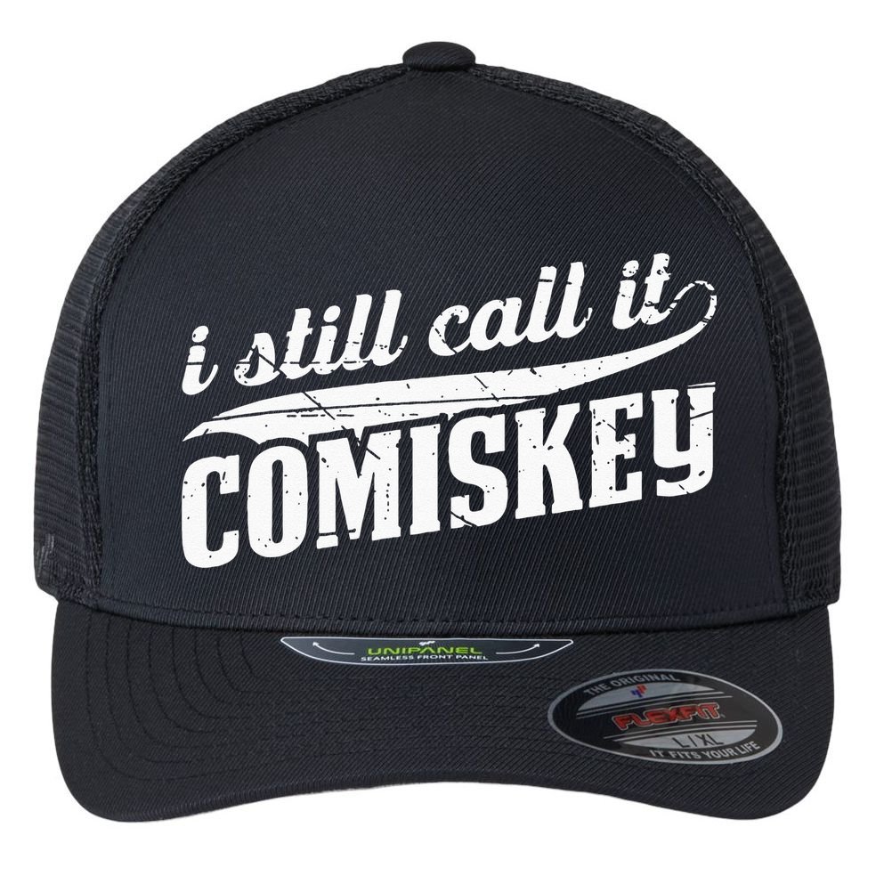 I Still Call It Comiskey Baseball Lovers Flexfit Unipanel Trucker Cap