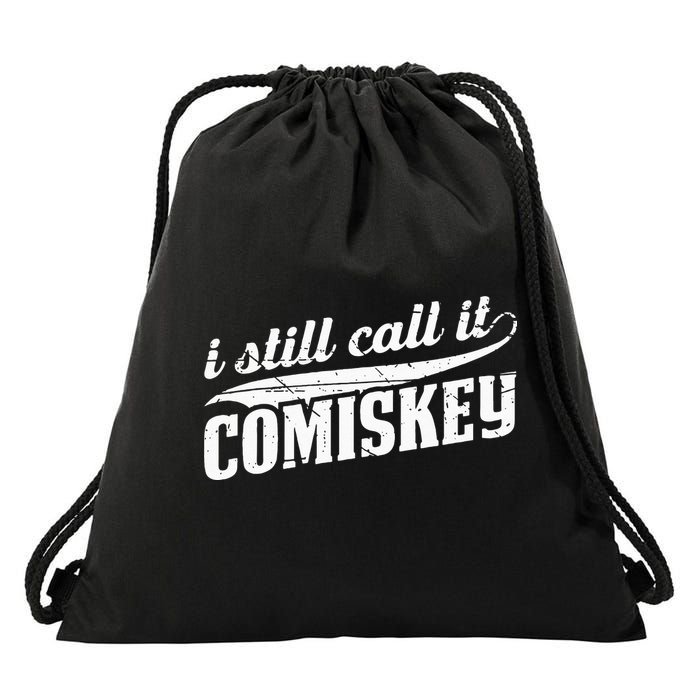I Still Call It Comiskey Baseball Lovers Drawstring Bag
