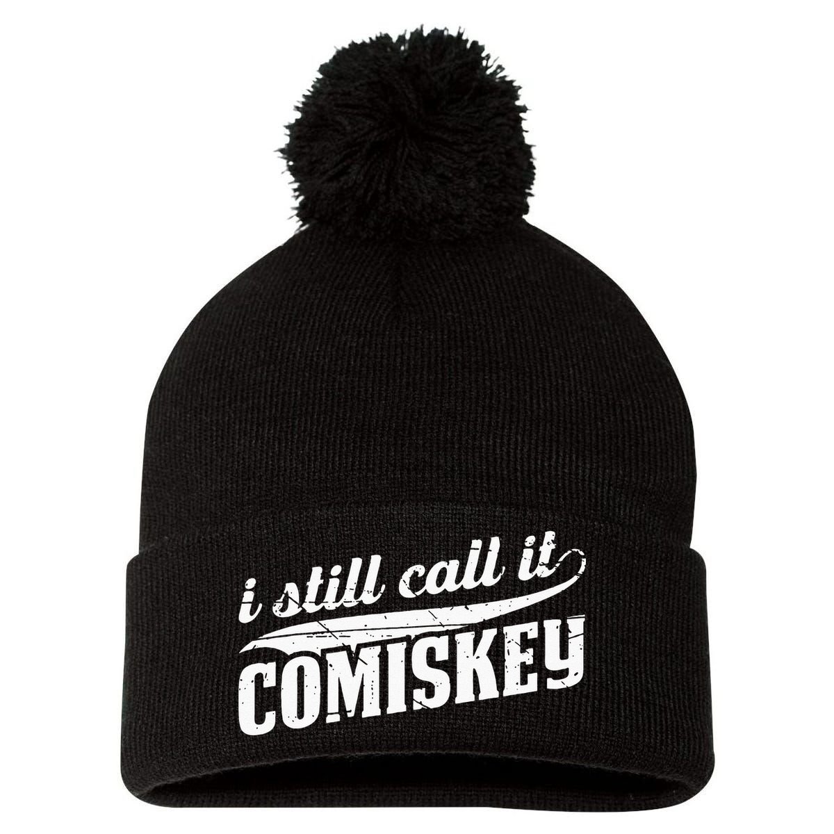 I Still Call It Comiskey Baseball Lovers Pom Pom 12in Knit Beanie