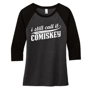 I Still Call It Comiskey Baseball Lovers Women's Tri-Blend 3/4-Sleeve Raglan Shirt