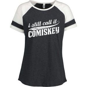 I Still Call It Comiskey Baseball Lovers Enza Ladies Jersey Colorblock Tee