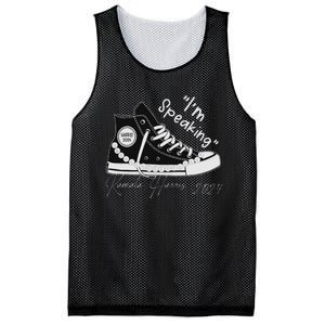 IM Speaking Chucks And Pearls Election Kamala 2024 Mesh Reversible Basketball Jersey Tank