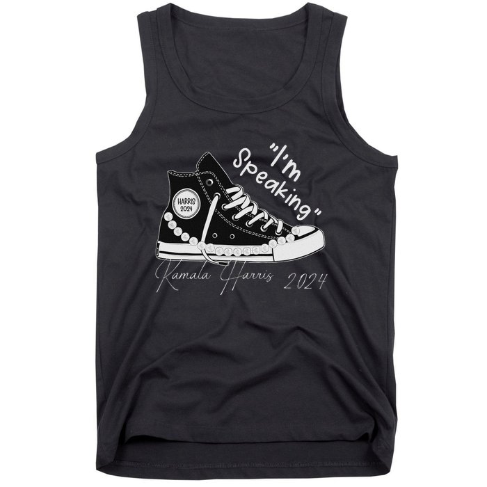 IM Speaking Chucks And Pearls Election Kamala 2024 Tank Top