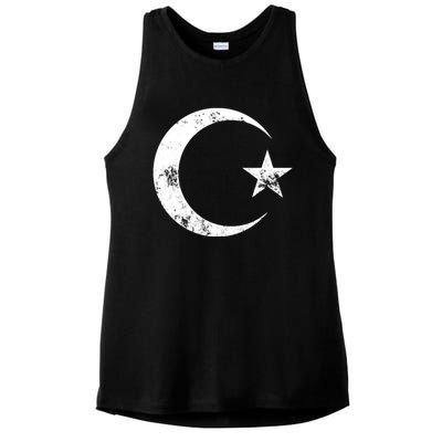 Islam Symbol Cool Islamic Muslim Sign Gift Ladies PosiCharge Tri-Blend Wicking Tank