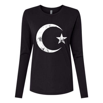 Islam Symbol Cool Islamic Muslim Sign Gift Womens Cotton Relaxed Long Sleeve T-Shirt