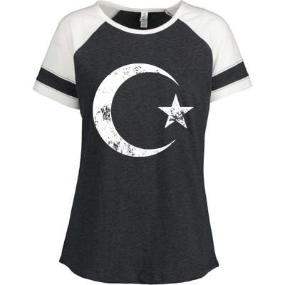 Islam Symbol Cool Islamic Muslim Sign Gift Enza Ladies Jersey Colorblock Tee