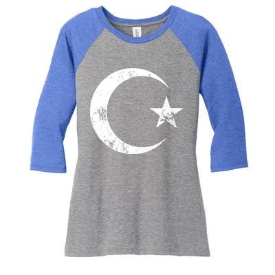 Islam Symbol Cool Islamic Muslim Sign Gift Women's Tri-Blend 3/4-Sleeve Raglan Shirt