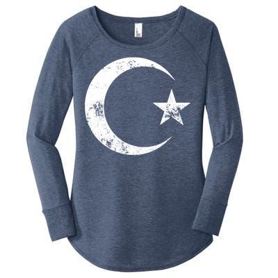 Islam Symbol Cool Islamic Muslim Sign Gift Women's Perfect Tri Tunic Long Sleeve Shirt