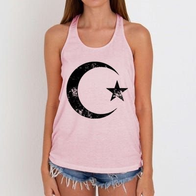 Islam Symbol Cool Islamic Muslim Sign Gift Women's Knotted Racerback Tank