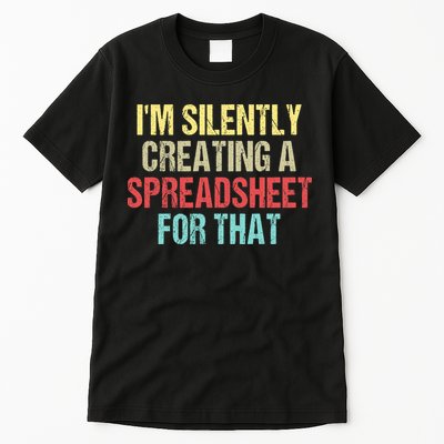 I'm Silently Creating A Spreadsheet For That Tall T-Shirt