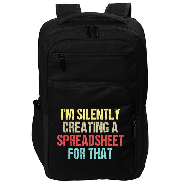 I'm Silently Creating A Spreadsheet For That Impact Tech Backpack