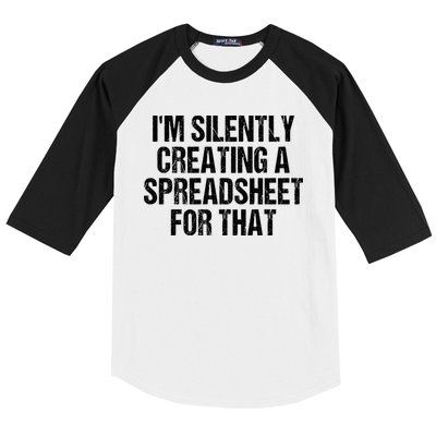 I'm Silently Creating A Spreadsheet For That Baseball Sleeve Shirt