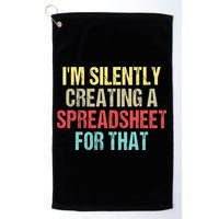 I'm Silently Creating A Spreadsheet For That Golf Towel