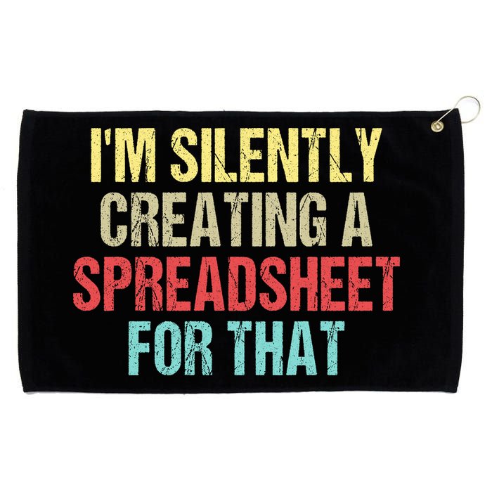 I'm Silently Creating A Spreadsheet For That Grommeted Golf Towel
