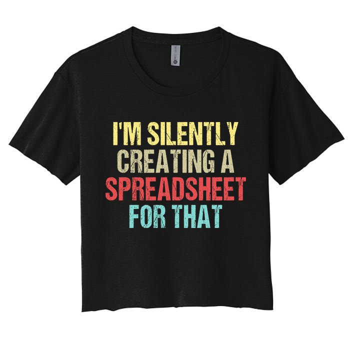 I'm Silently Creating A Spreadsheet For That Crop Top