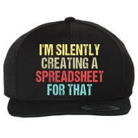 I'm Silently Creating A Spreadsheet For That Wool Snapback Cap