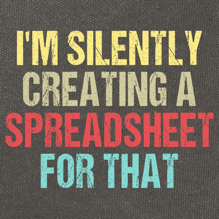 I'm Silently Creating A Spreadsheet For That Cotton Canvas Backpack