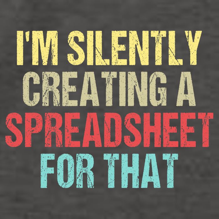 I'm Silently Creating A Spreadsheet For That Vector Backpack